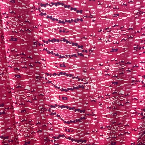 Pink Print Surplice Maxi Dress - Indigo - Picture 3 of 4